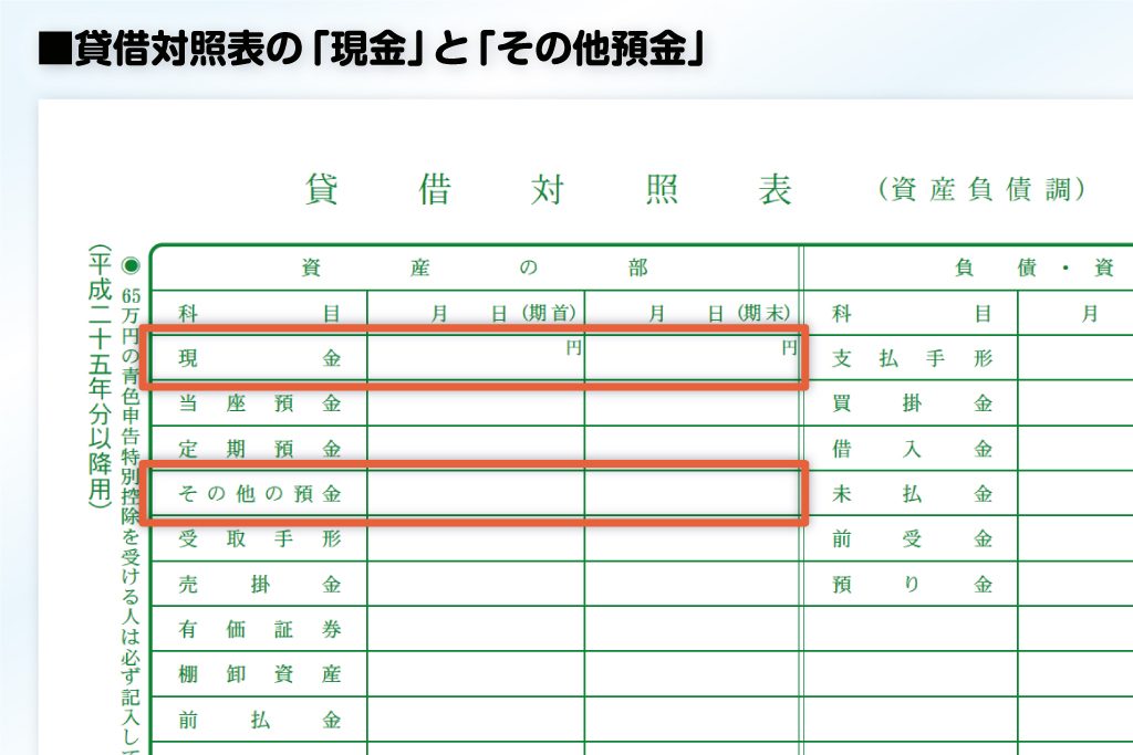 貸借 対照 表 個人 事業 主